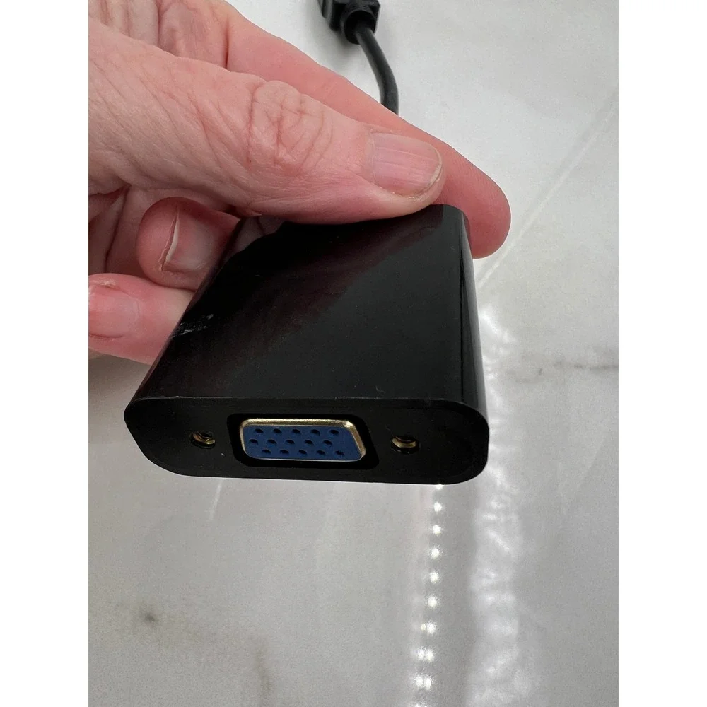 ONN HDMI to VGA Adapter ONA17AV004 with VGA Male to Male Monitor Cable Black
